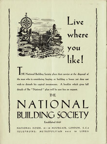 “Live where you like!” ad for the National Building Society