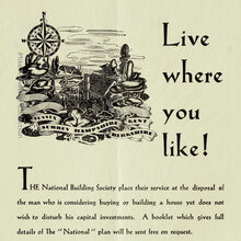“Live where you like!” ad for the National Building Society