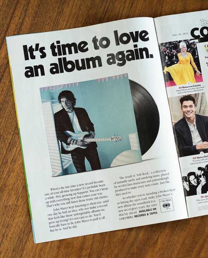 John Mayer – Sob Rock album art and campaign 3