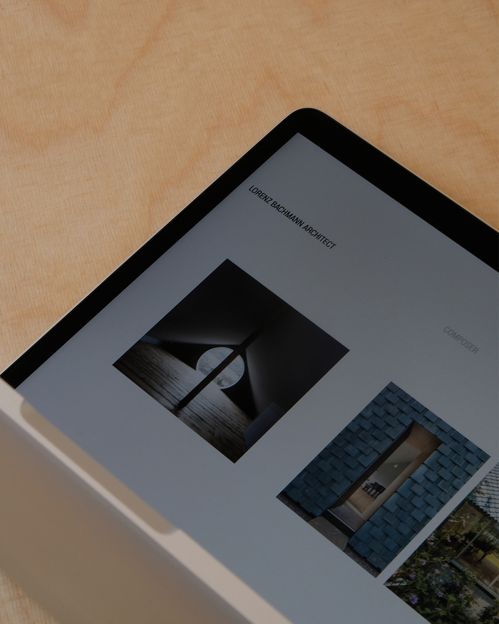 Lorenz Bachmann Architect website 3