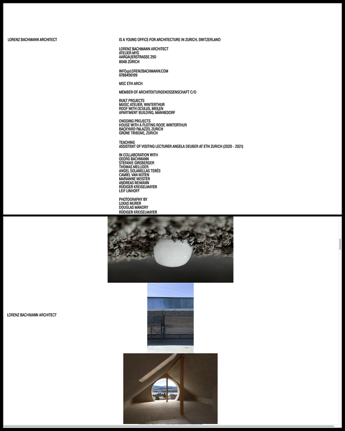 Lorenz Bachmann Architect website 6