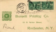 Burnett Printing Co. letter