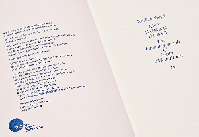 Any Human Heart by William Boyd (TOC 4) 6
