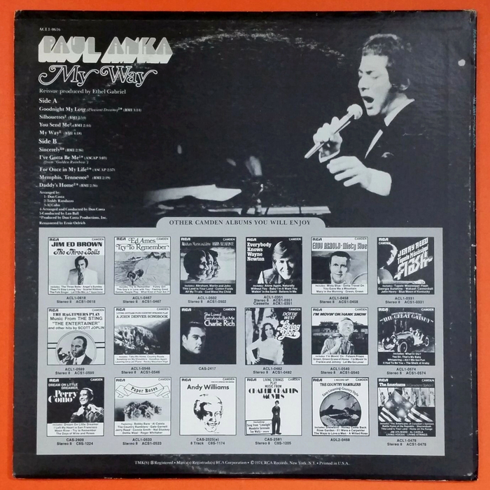 Paul Anka &ndash; My Way album art 4