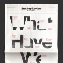 “What Have We Lost?”, <cite>The New York Times</cite>