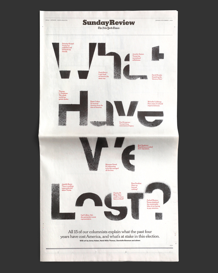 “What Have We Lost?”, The New York Times 1