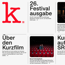 Internationale Kurzfilmtage Winterthur website