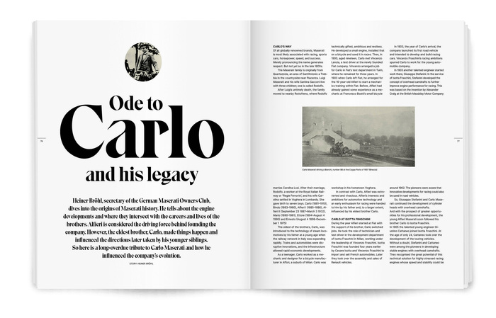 Alfieri magazine 4 spread