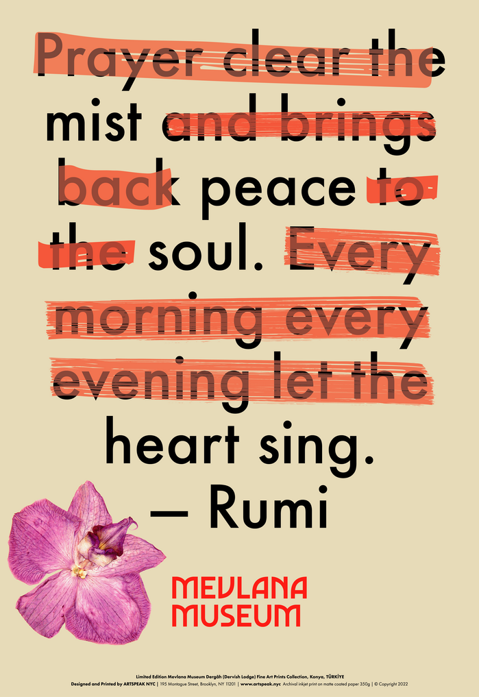 Rumi poster series for Mevlâna Museum 1