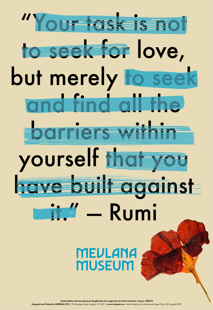 Rumi poster series for Mevlâna Museum 3