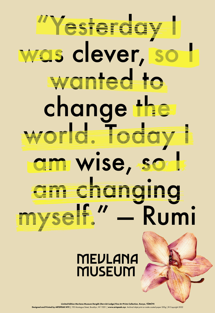 Rumi poster series for Mevlâna Museum 4