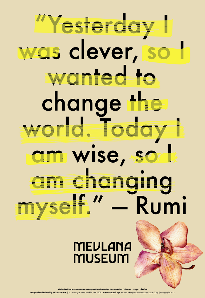 Rumi poster series for Mevlâna Museum 4
