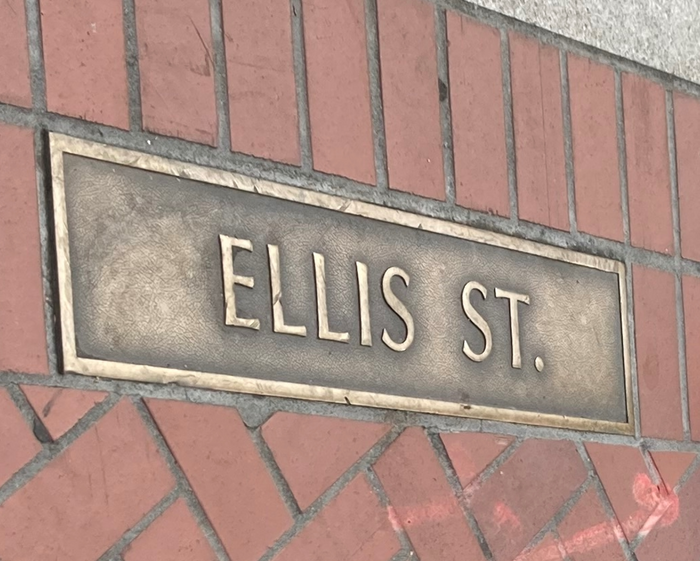 San Francisco sidewalk street name plaques 3