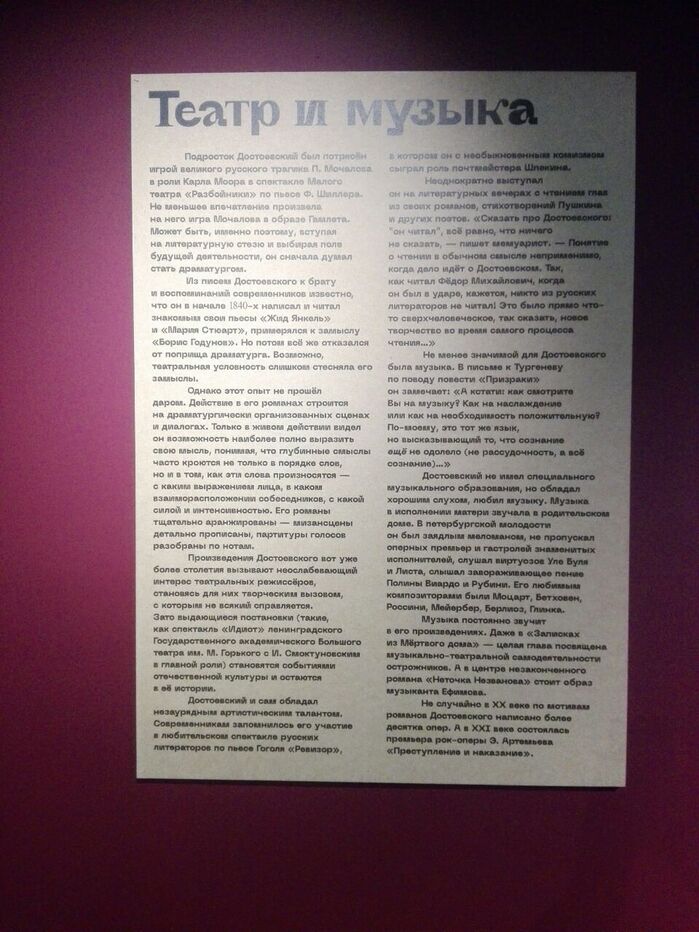 Fyodor Dostoevsky: The Strong Impressions exhibition 7