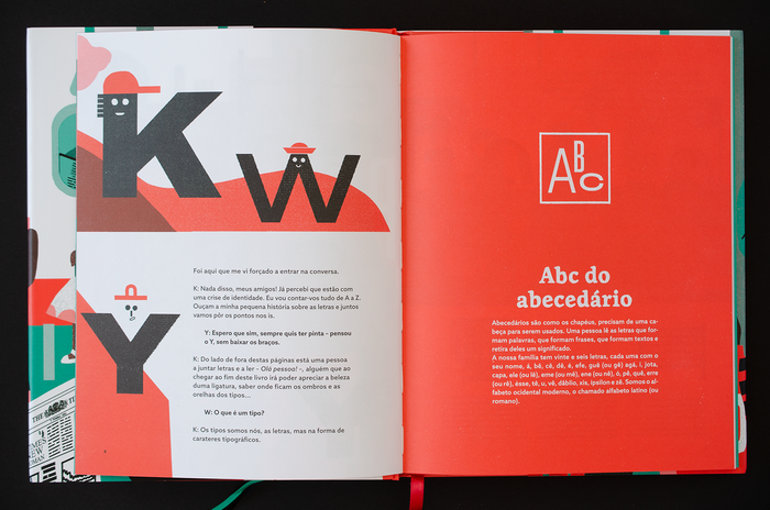 Tipos Curiosos. Pequena História das Letras – spread ft. Artigo and Azo Sans