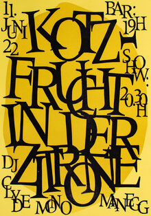 Kotzfrucht in der Zitrone concert poster