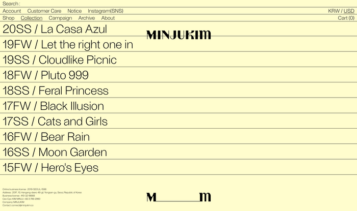 Minju Kim website 8