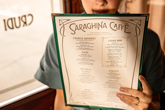 Menu featuring  for headings and  for text.