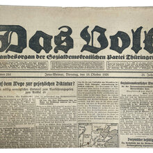 <cite>Das Volk</cite> newspaper, October 1926