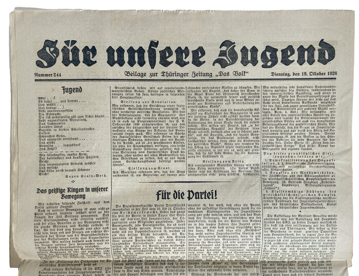 Supplement Für unsere Jugend (“For our youth”)