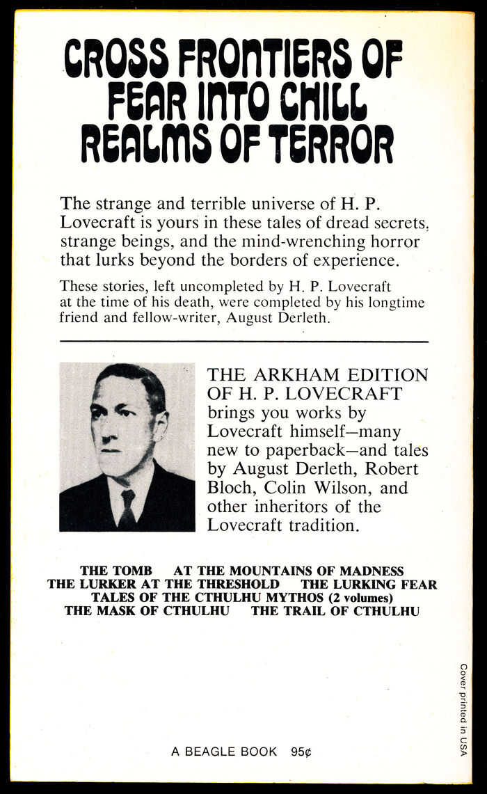 The Shuttered Room and Other Tales of Horror by H.P. Lovecraft and August Derleth (Panther, 1970) 4