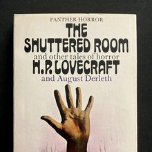 <cite>The Shuttered Room and Other Tales of Horror</cite> by H.P. Lovecraft and August Derleth (Panther, 1970)