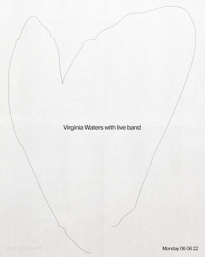 Virginia Waters with live band concert poster