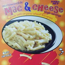 Microwavable Mac &amp; Cheese packaging