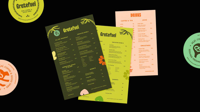 Gratefuel Cafe visual identity 5