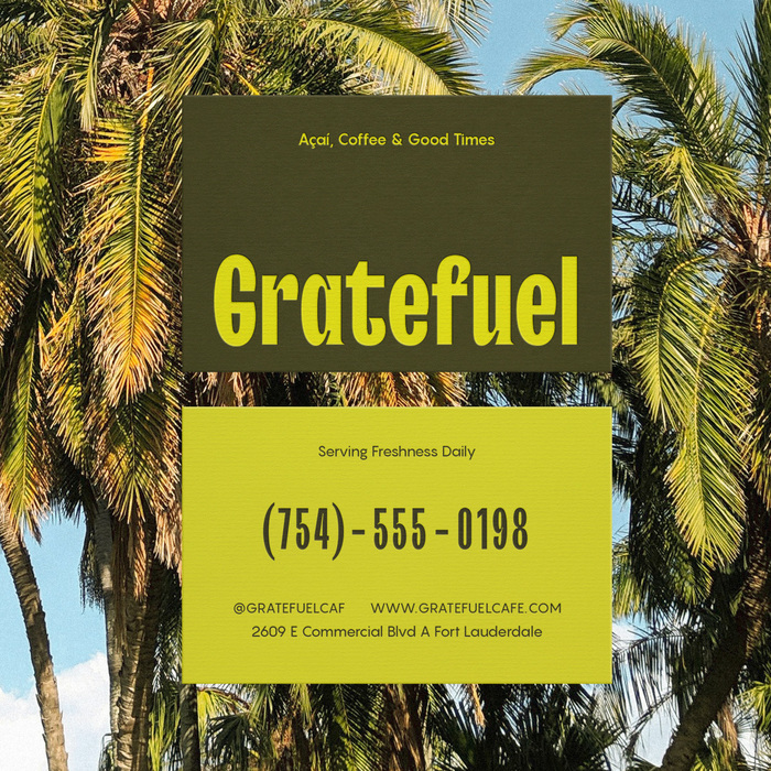 Gratefuel Cafe visual identity 1