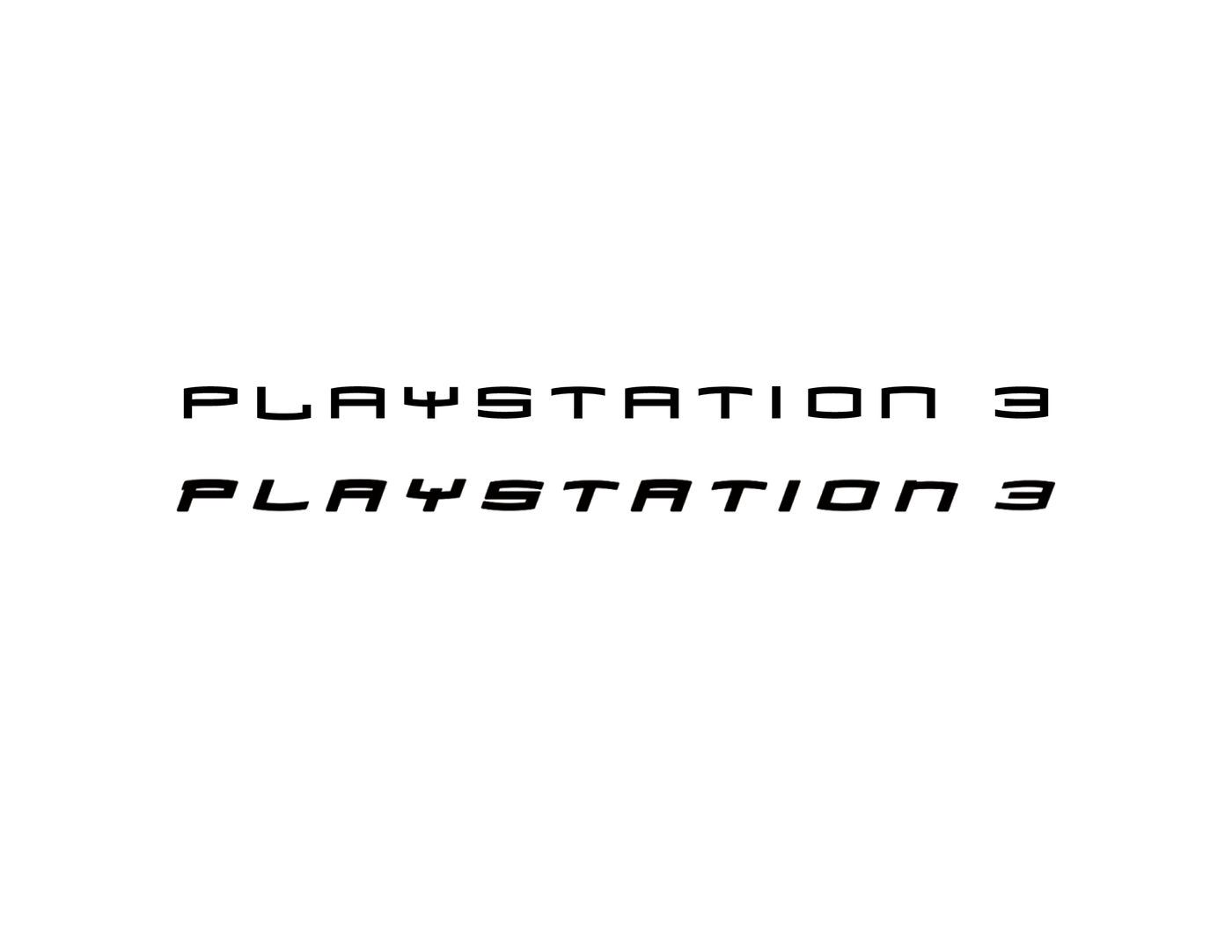 Playstation 3 logo (20062009) Fonts In Use