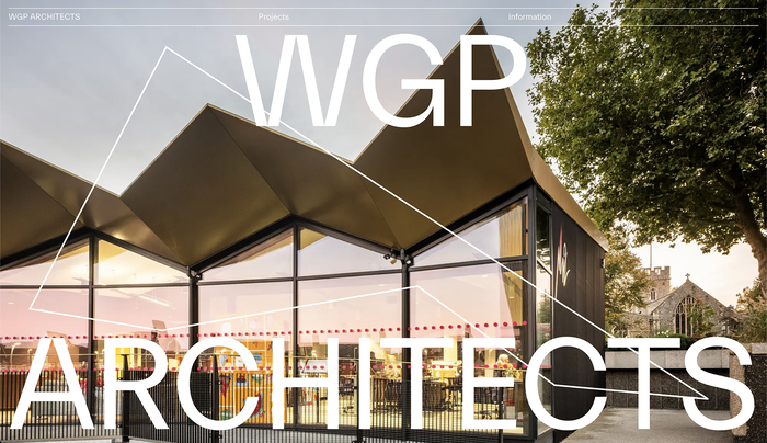 WGP Architects portfolio website 2