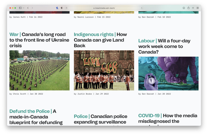 The Breach website 3