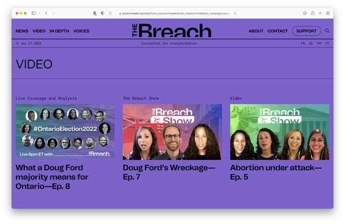 The Breach website 6