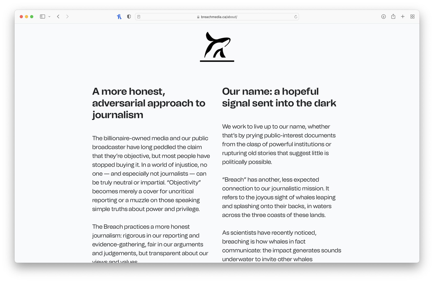 The Breach website