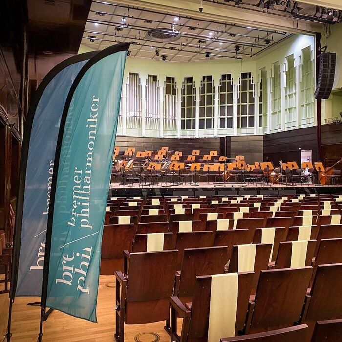Inside the Großer Saal of Bremen’s concert hall Die Glocke