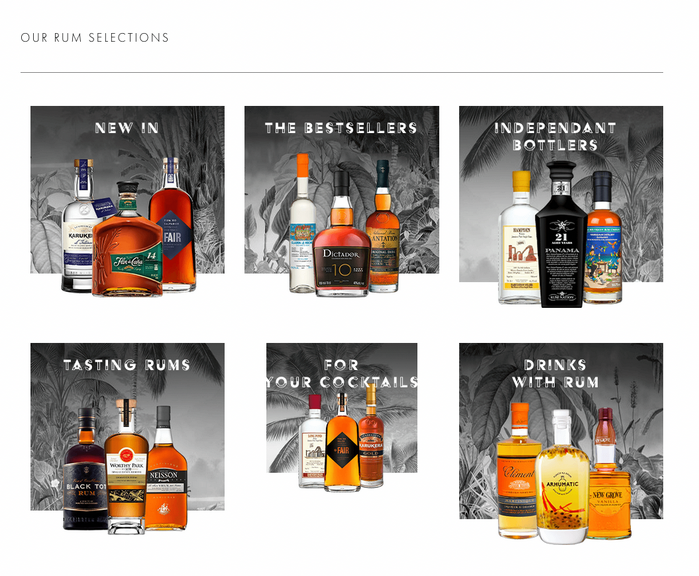 Acier in use for the page with LMDW’s rum selection