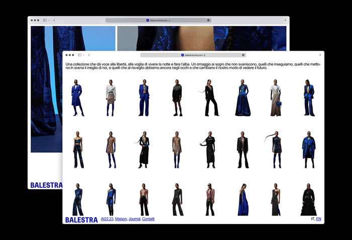 Balestra visual identity and website 1