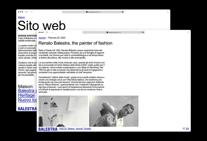 Balestra visual identity and website 3