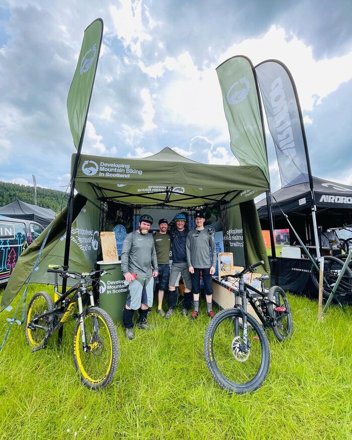 The DMBinS logo in Enduro, spotted at the Enduro World Series in Innerleithen