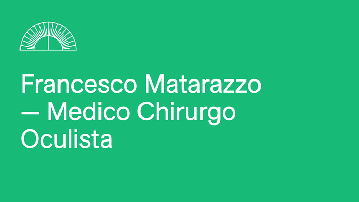 Oculista Francesco Matarazzo identity and website 1