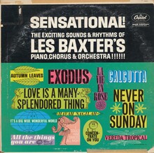 Les Baxter’s Piano, Chorus &amp; Orchestra – <cite>Sensational!</cite> album art