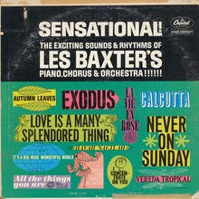 Les Baxter’s Piano, Chorus &amp; Orchestra – <cite>Sensational!</cite> album art