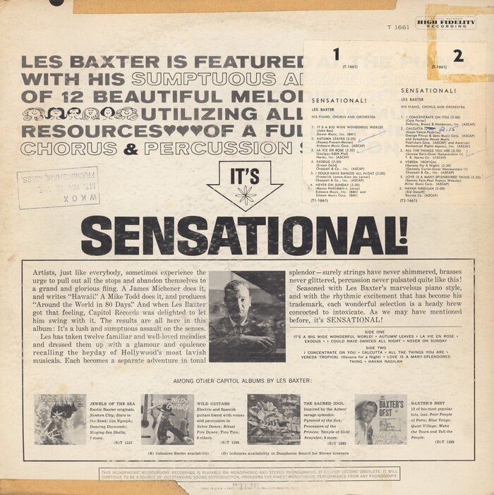 The wide sans serif used in all caps at the top left of the back cover is  breit fett, while the geometric sans chosen for the credits is  (or one of its copies). The liner notes are set in , paired with  for the track list.