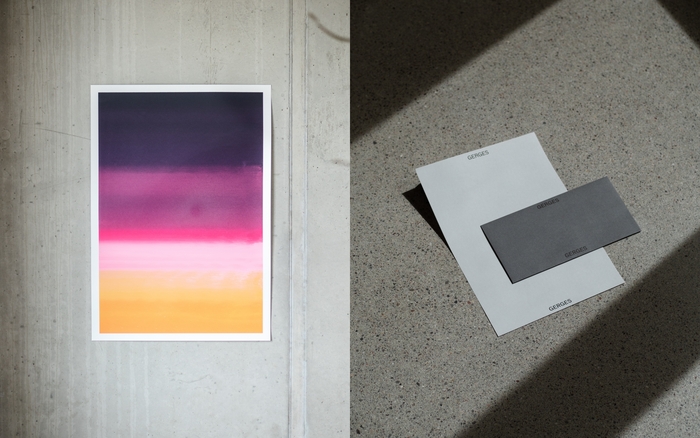 Screenprint for the interiors of the medical practice and stationery