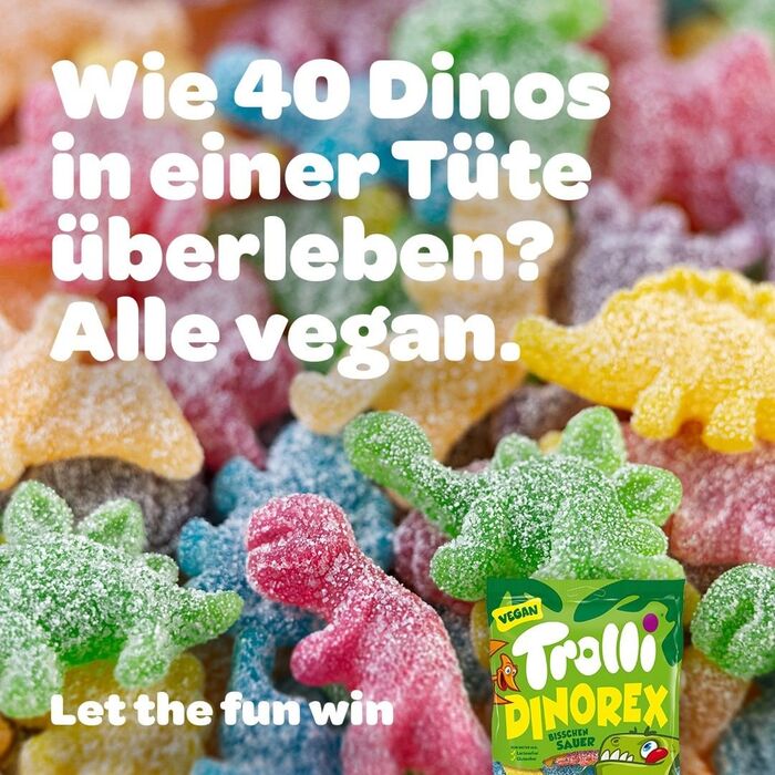&ldquo;How do 40 dinosaurs survive in a bag? They&rsquo;re all vegan.&rdquo;
