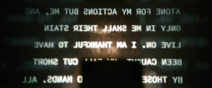 All-caps Input Sans, mirrored