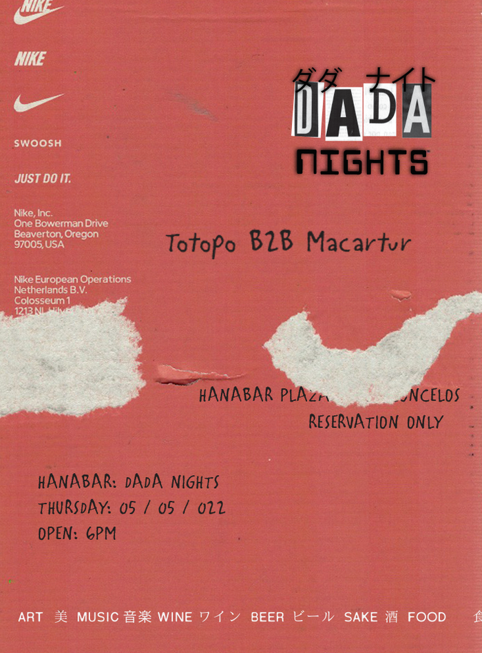 Dada Nights flyers, May–June 2022 1