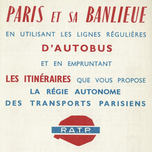 <cite>Connaître Paris est votre rêve</cite>, RATP leaflet