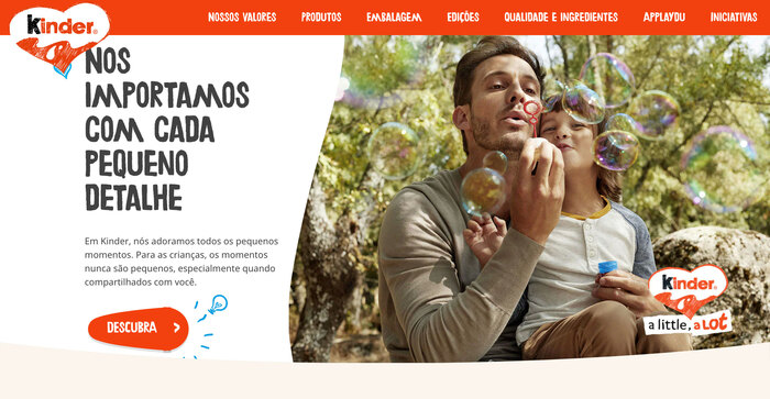 Kinder global websites 8